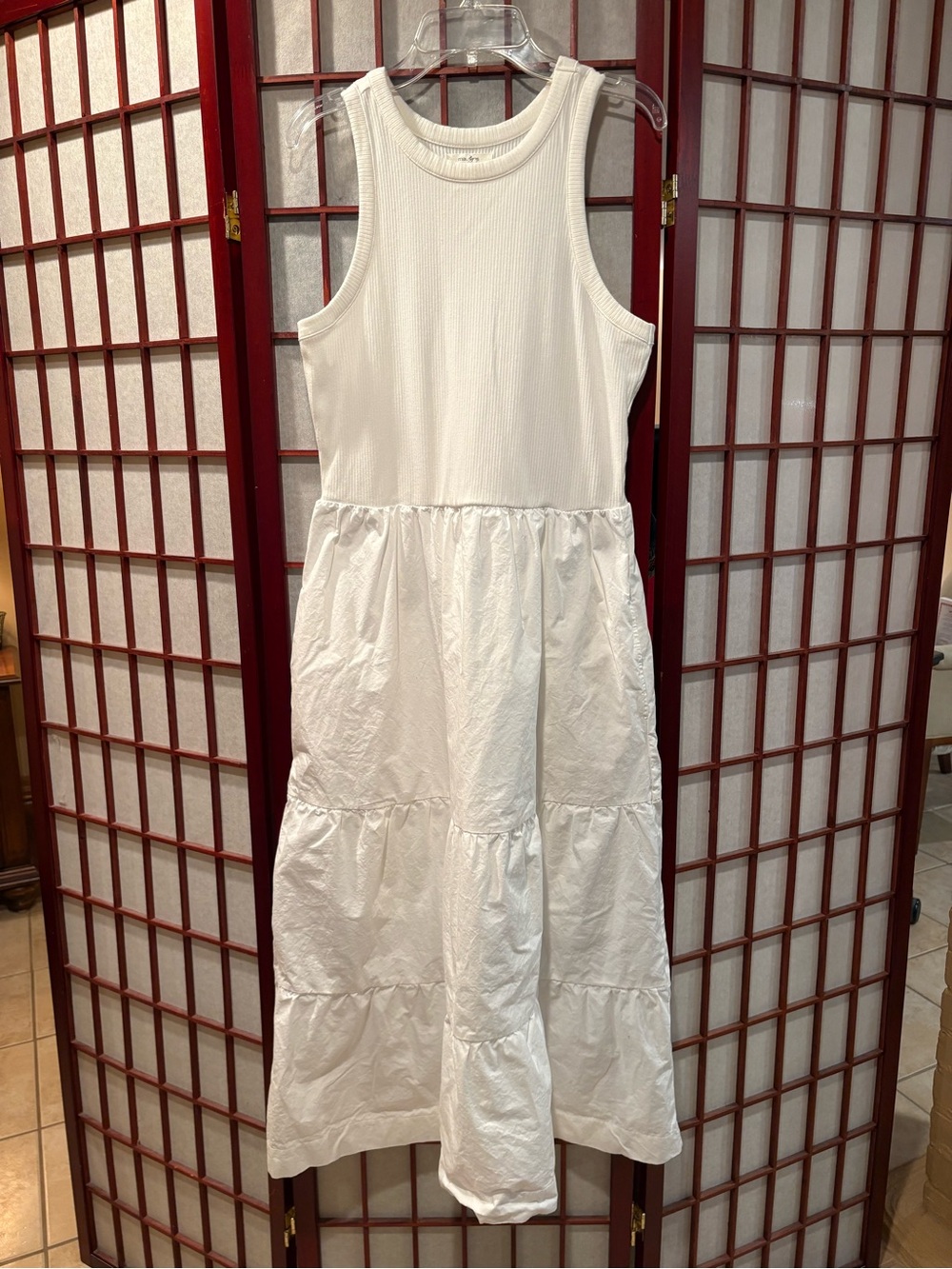 Maurices Ribbed Midi Dress in Cream